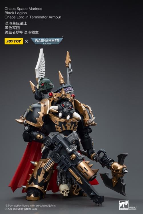 JoyToy - Warhammer 40000 - Black Legion: Chaos Lord in Terminator Armour