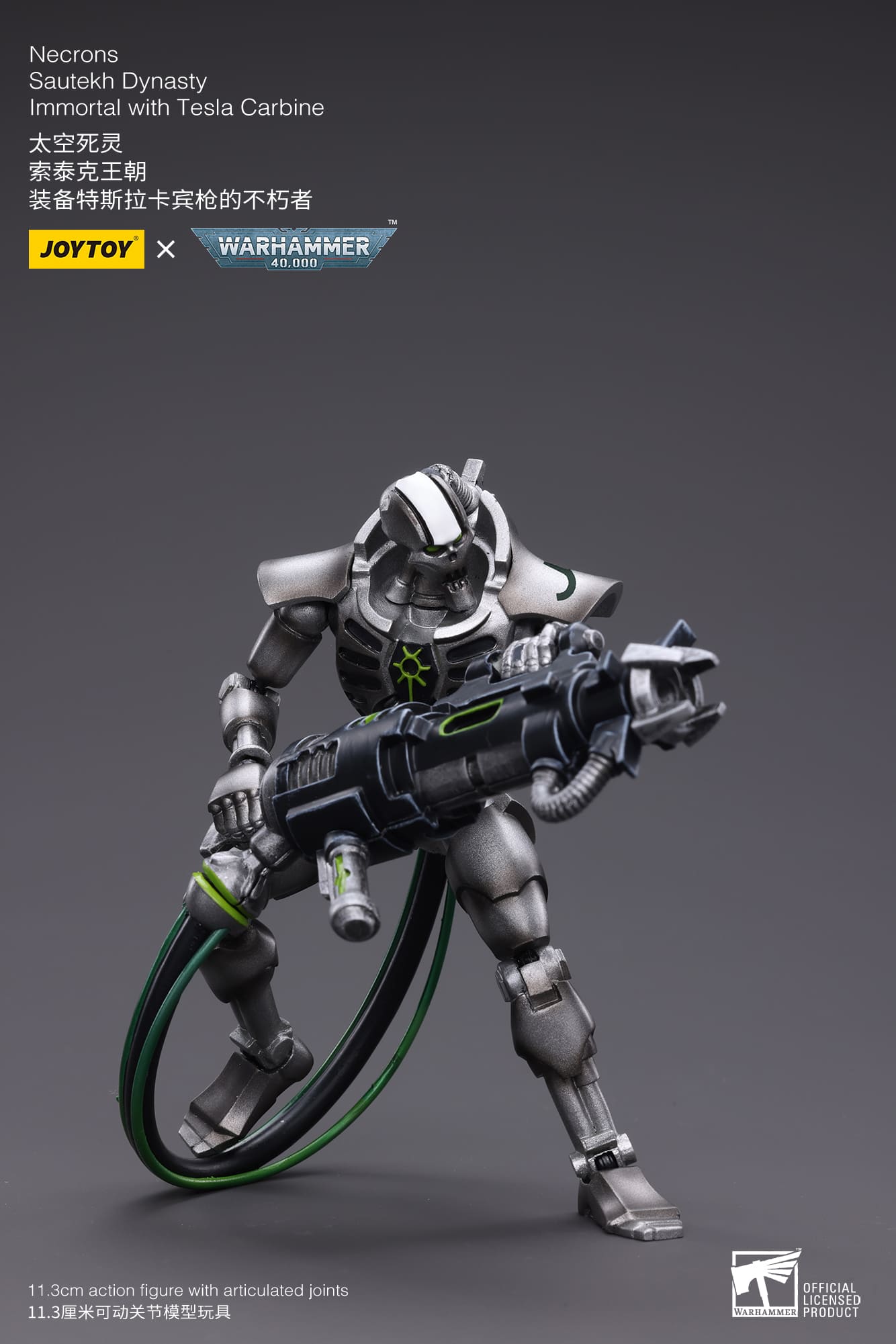 JoyToy - Warhammer 40000 - Necrons Sautekh Dynasty Immortal with Tesla Carbine