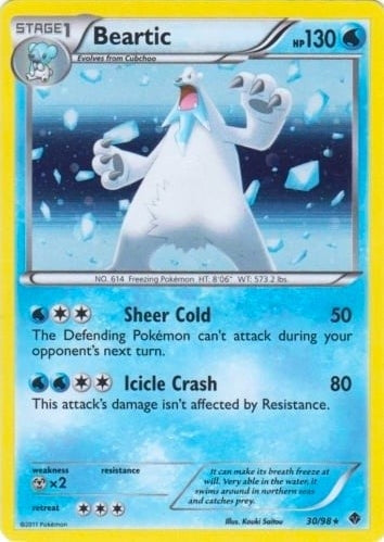 Image for Beartic - 30/98 (Cosmos Holo) (030/098) (BLE) - Pokemon