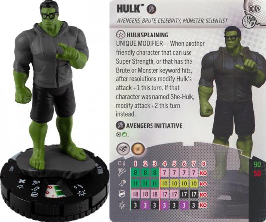Heroclix - Marvel Next Phase - Hulk #012 Common