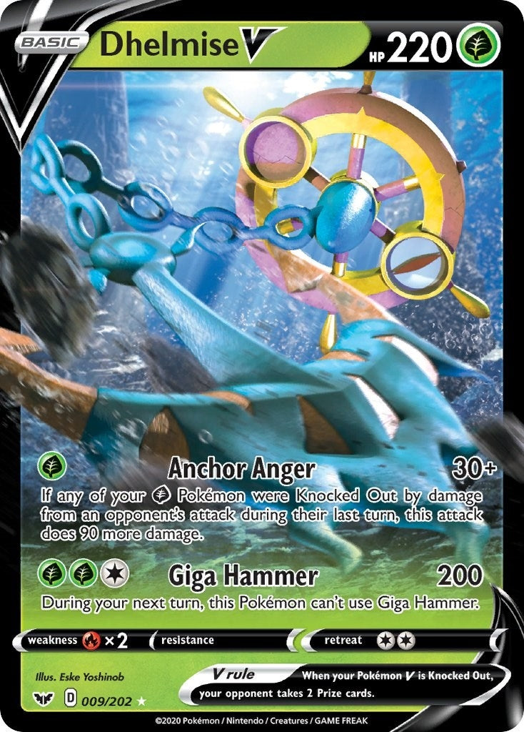 Image for Dhelmise V (009/202) (SWSH01) - Pokemon