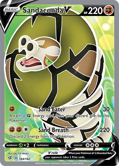 Image for Sandaconda V (Full Art) (184/192) (SWSH02) - Pokemon