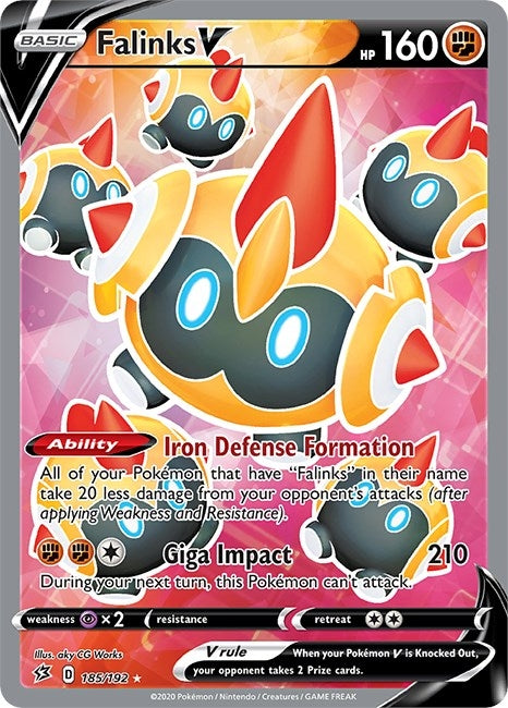 Image for Falinks V (Full Art) (185/192) (SWSH02) - Pokemon