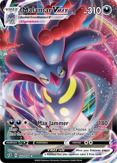 Image for Malamar VMAX (122/192) (SWSH02) - Pokemon