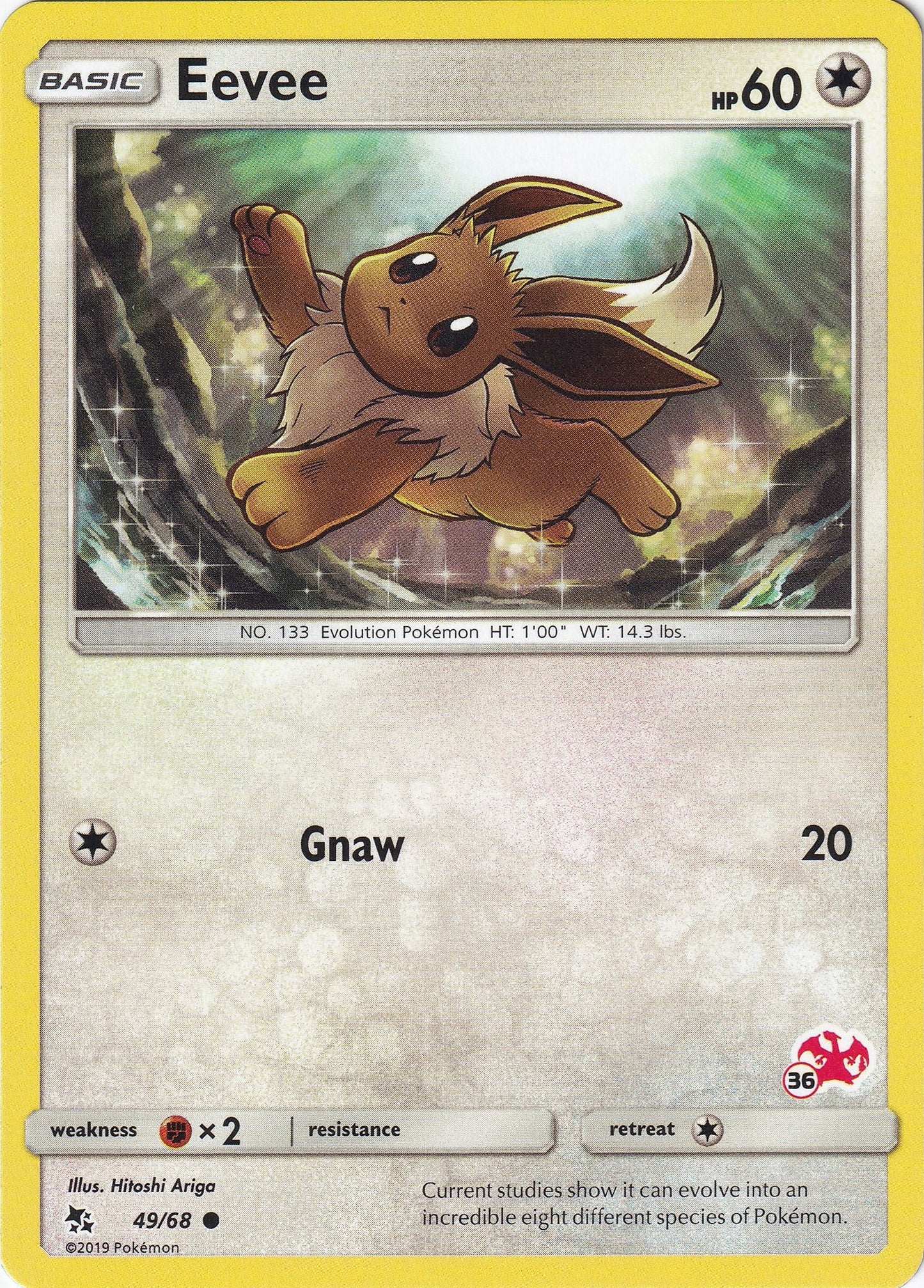 Image for Eevee - 49/68 (#36 Charizard Stamped) (049/068) (BTA) - Pokemon