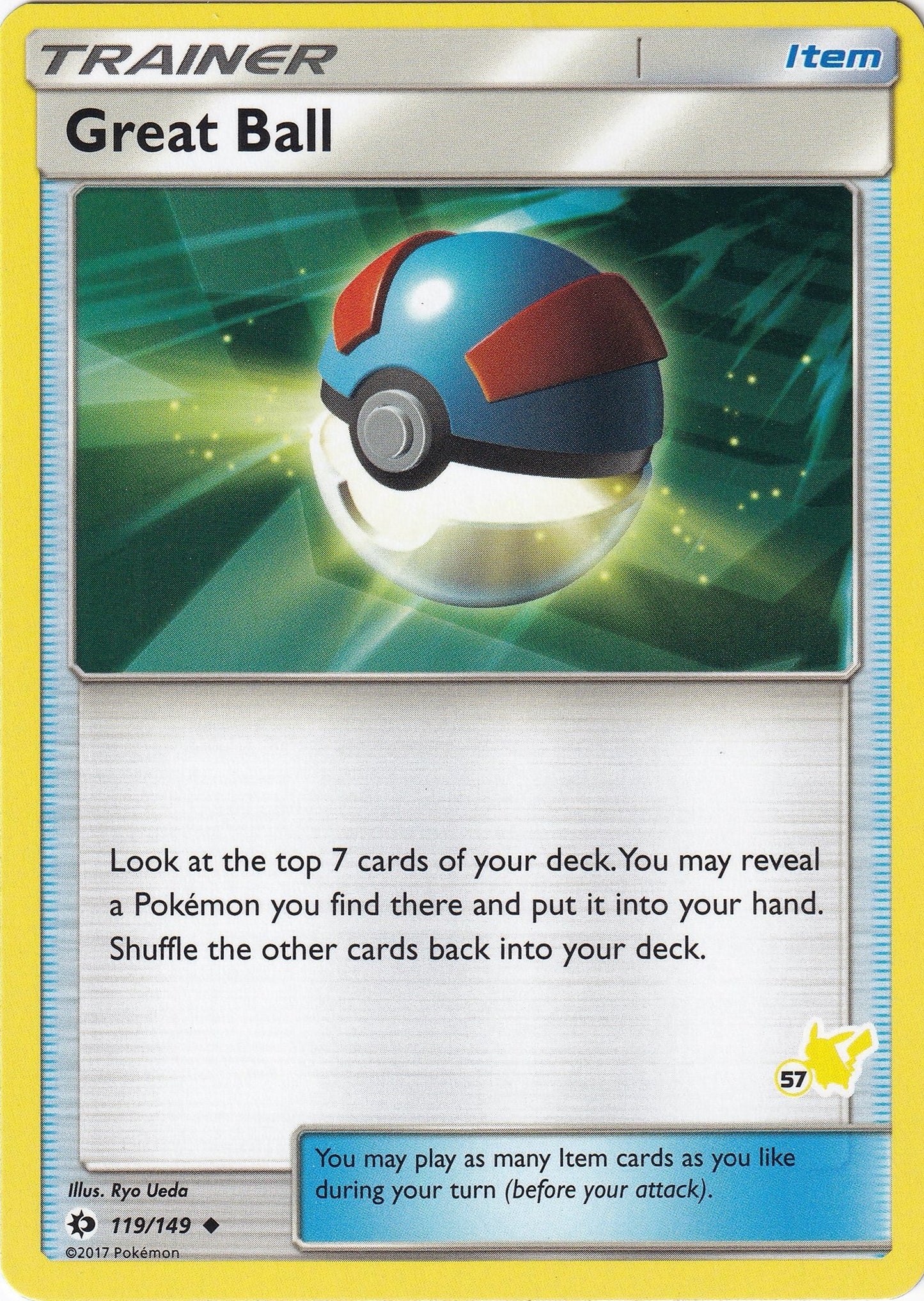 Image for Great Ball - 119/149 (#57 Pikachu Stamped) (119/149) (BTA) - Pokemon
