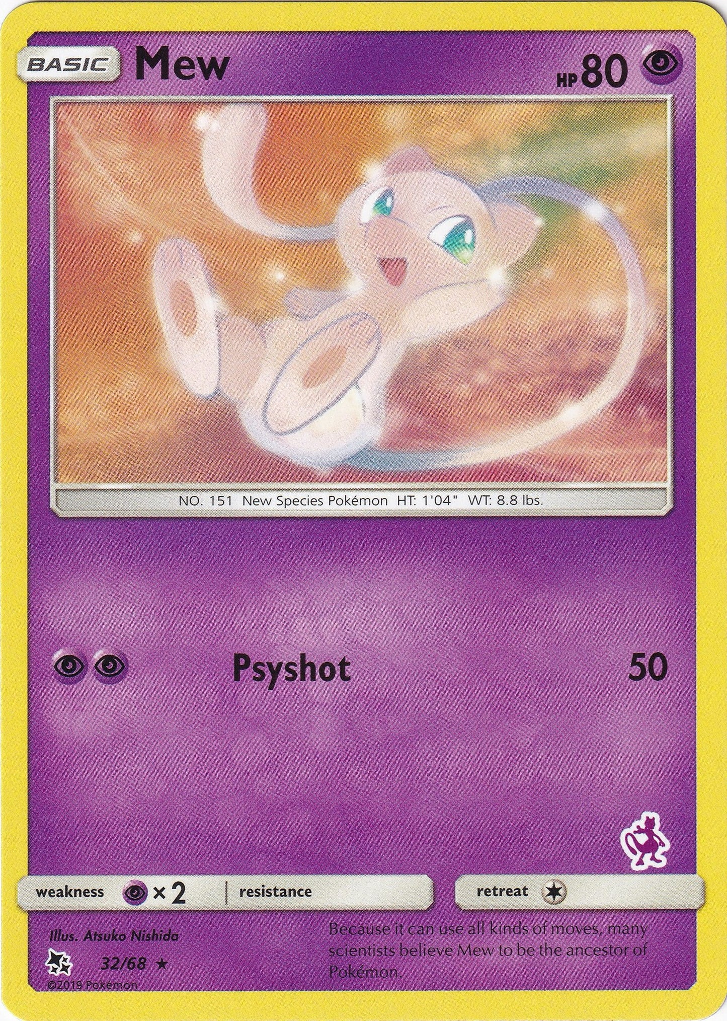 Image for Mew - 32/68 (Mewtwo Stamped) (032/068) (BTA) - Pokemon