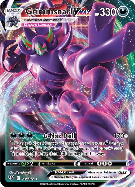 Grimmsnarl VMAX (115/189) (SWSH03)