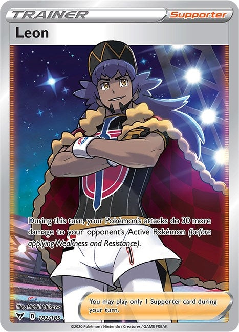 Image for Leon (Full Art) (182/185) (SWSH04) - Pokemon