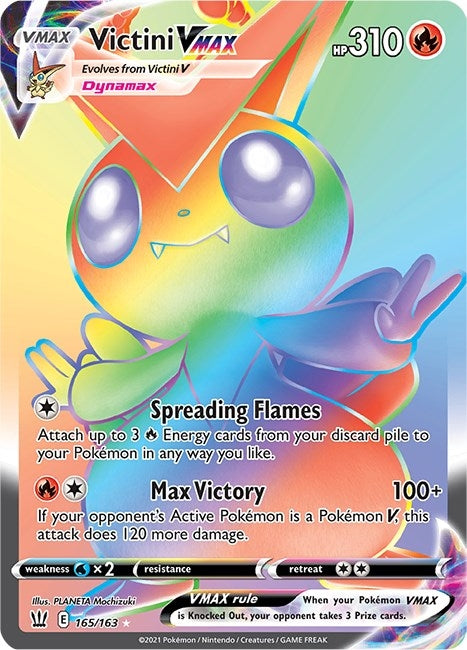 Victini VMAX (Secret) (165/163) (SWSH05)