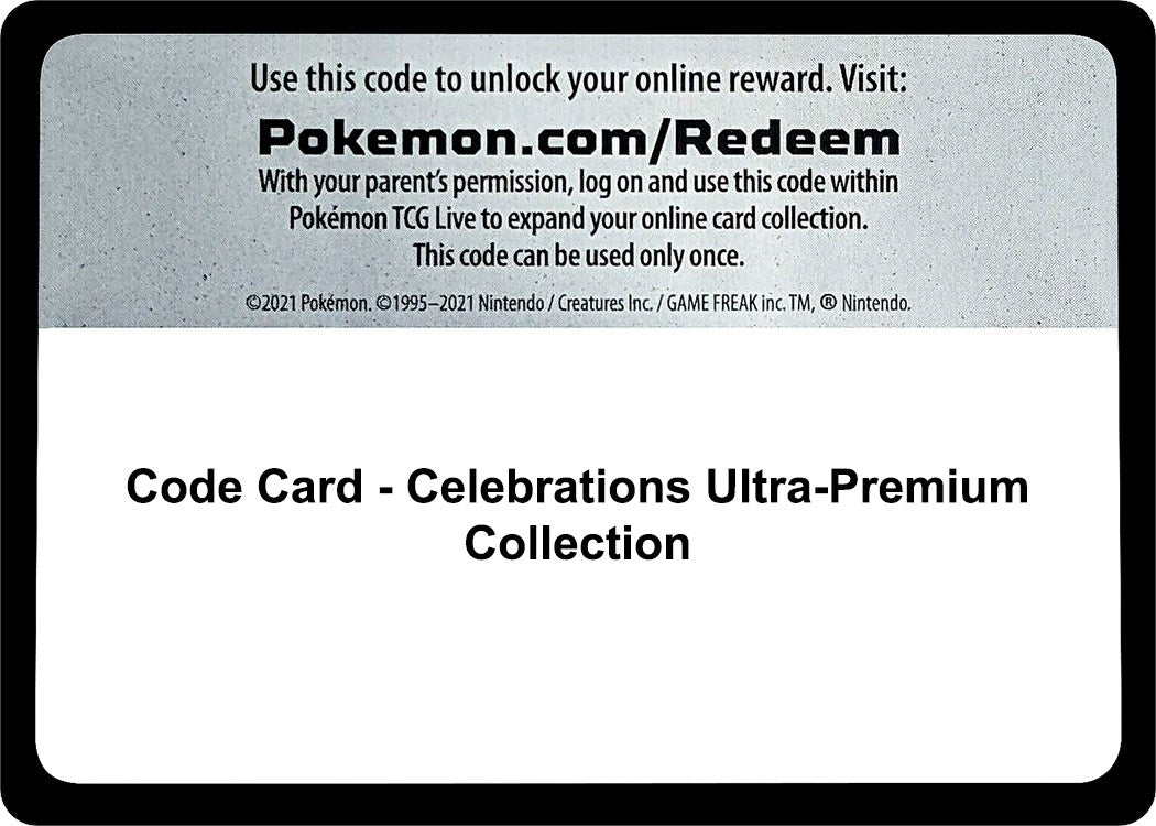 Image for Code Card - Celebrations Ultra-Premium Collection (CLB) - Pokemon