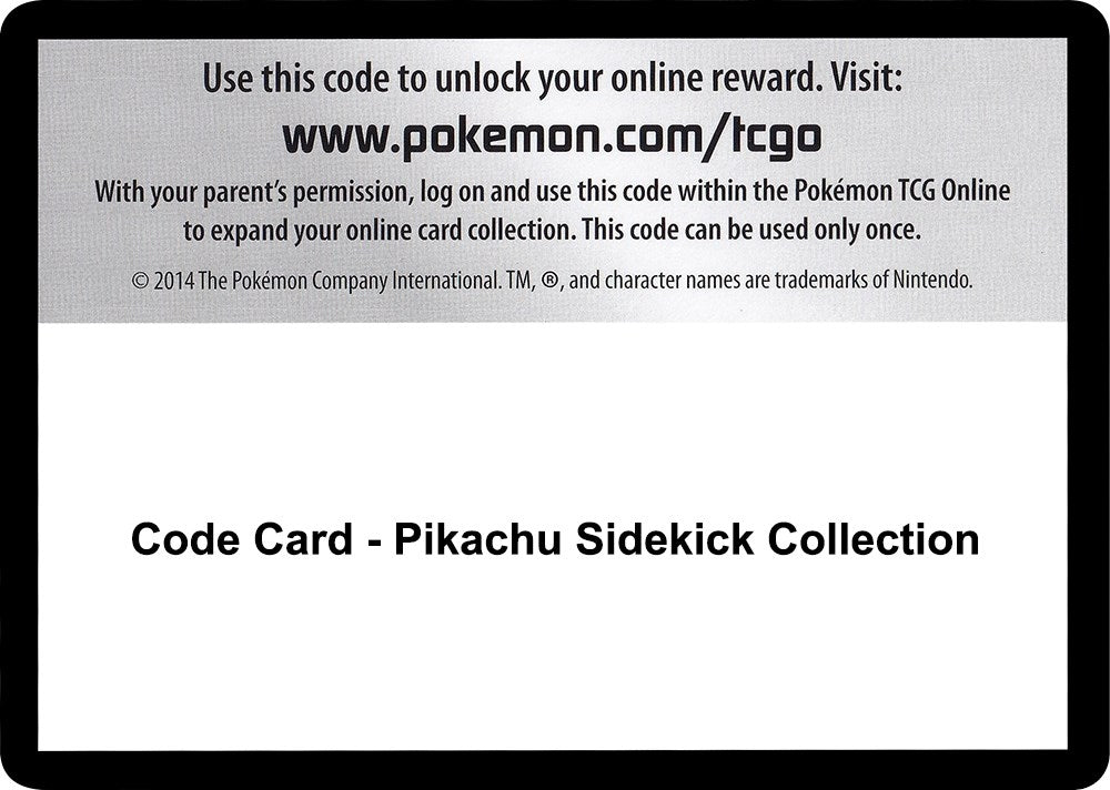 Image for Code Card - Pikachu Sidekick Collection - Pokemon