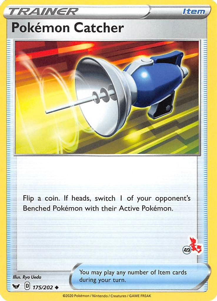 Image for Pokemon Catcher - 175/202 (#49 Cinderace Stamped) (175/202) (BA22) - Pokemon
