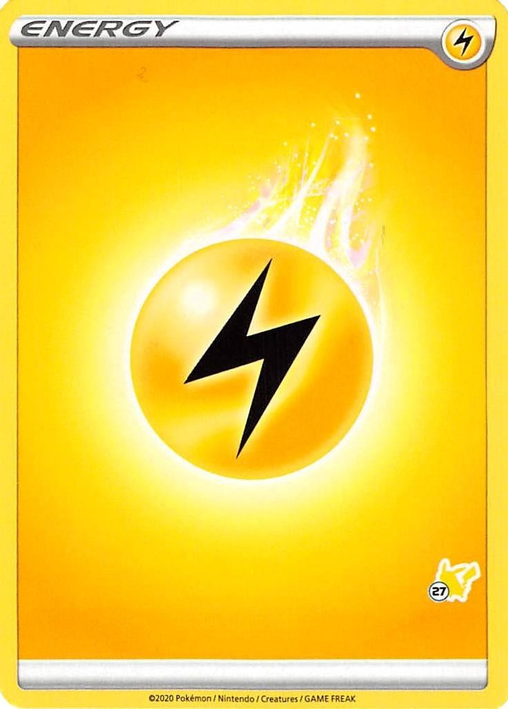 Image for Lightning Energy (#27 Pikachu Stamped) (BA22) - Pokemon