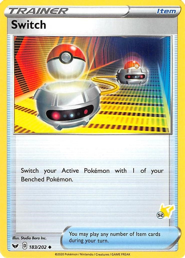 Image for Switch - 183/202 (#52 Pikachu Stamped) (183/202) (BA22) - Pokemon