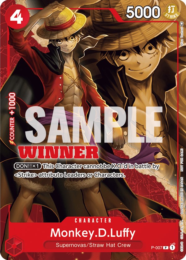 Monkey.D.Luffy - P-007 (Winner Pack Vol. 1)