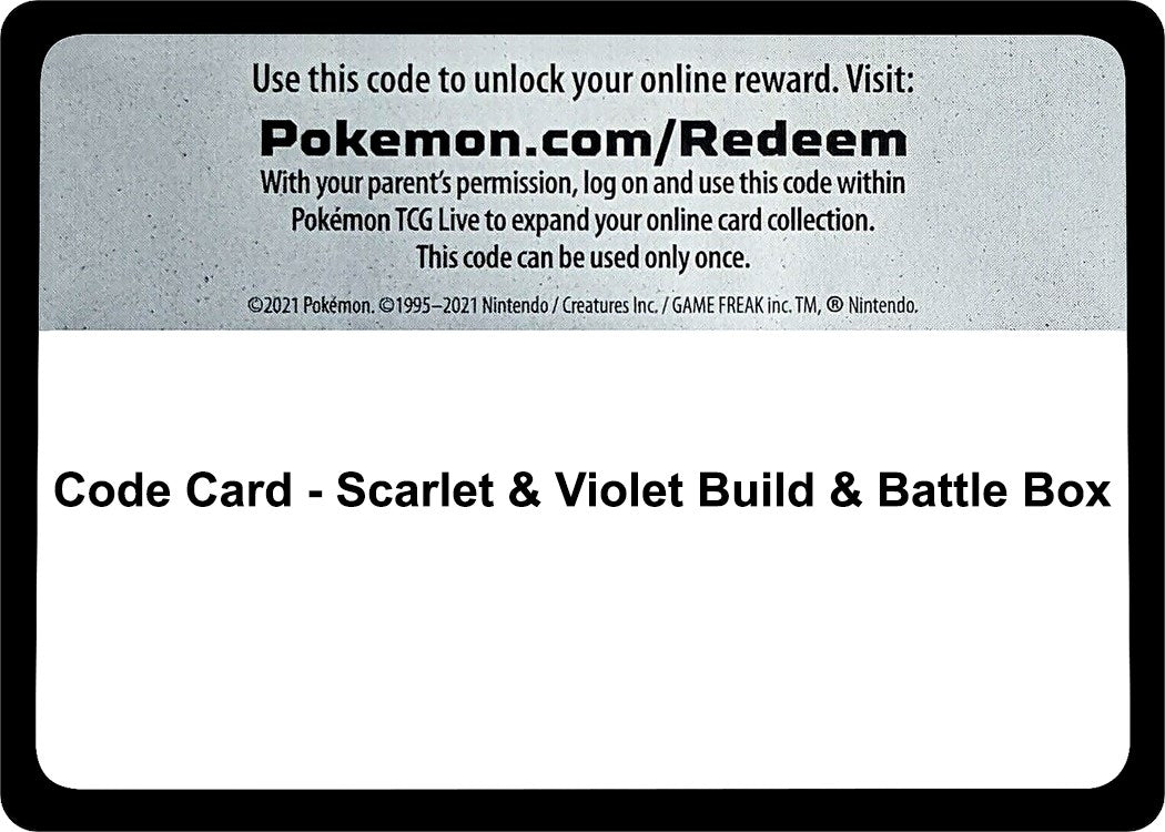 Image for Code Card - Scarlet & Violet Build & Battle Box - Pokemon