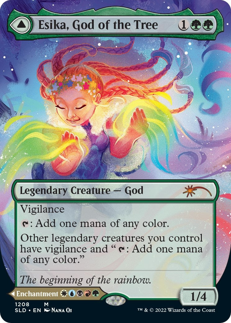 Image for Esika, God of the Tree (Display Commander) - Thick Stock (1208) (SLD) - Magic: The Gathering