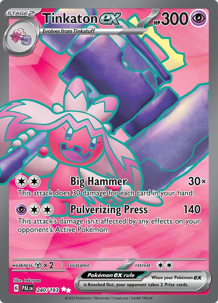 Image for Tinkaton ex (240/193) (PAL) - Pokemon