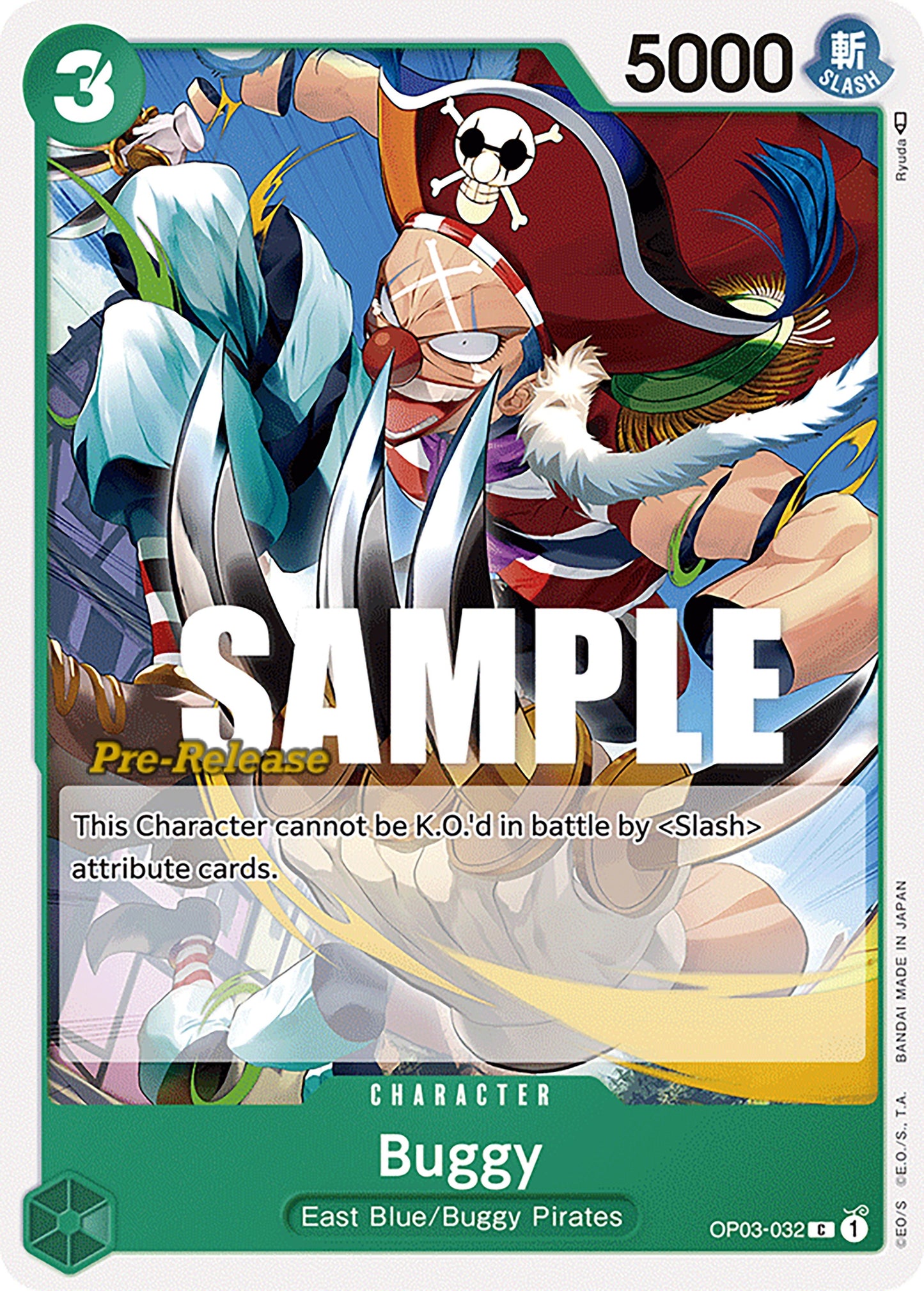 Image for Buggy (032) (OP03-032) - One Piece Card Game