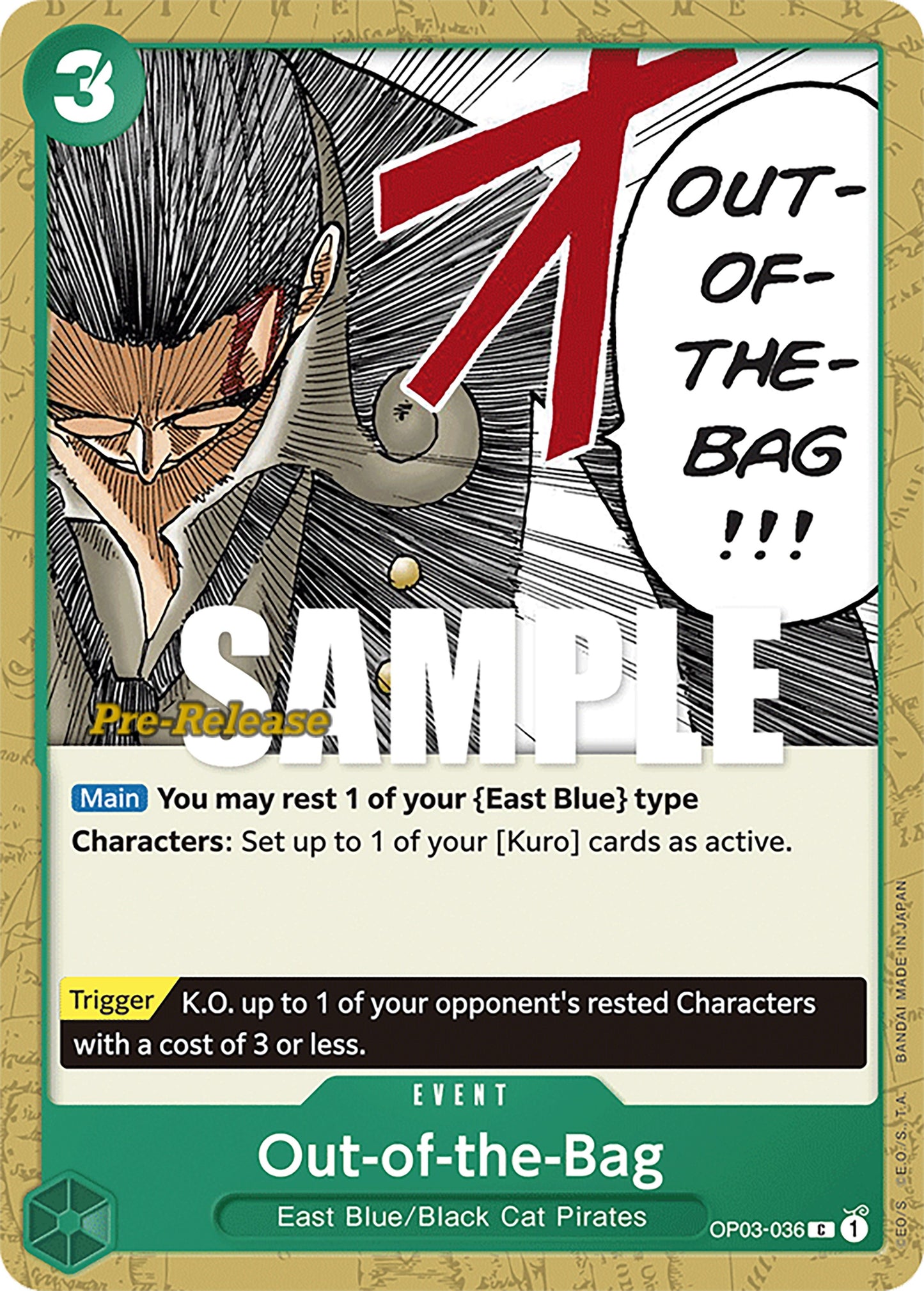 Image for Out-of-the-Bag (OP03-036) - One Piece Card Game
