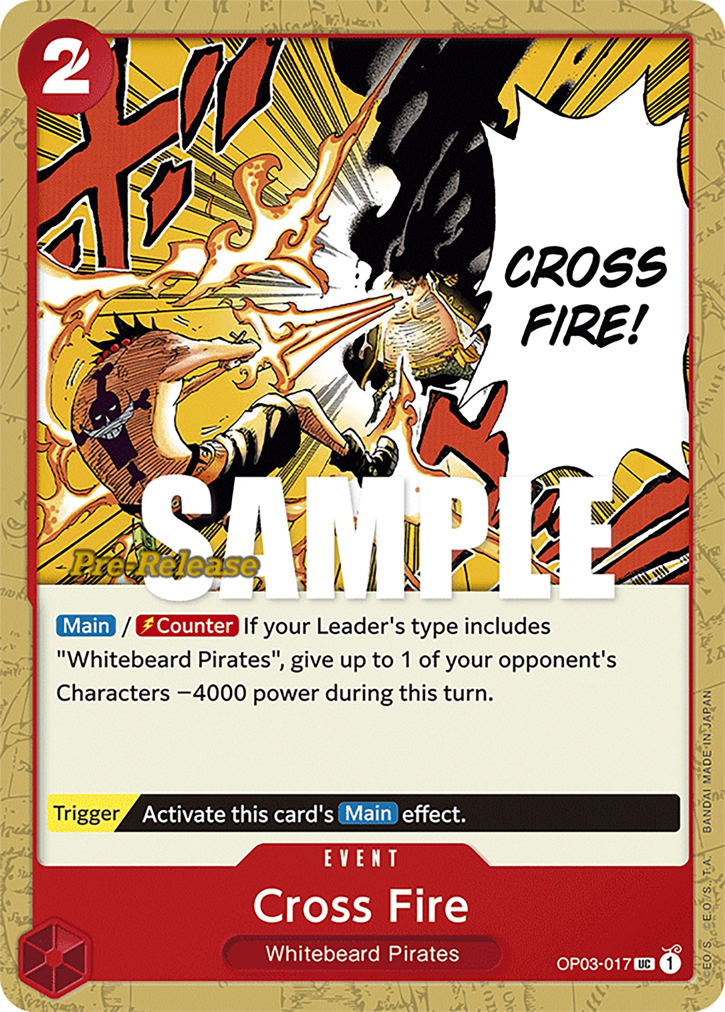 Image for Cross Fire (OP03-017) - One Piece Card Game
