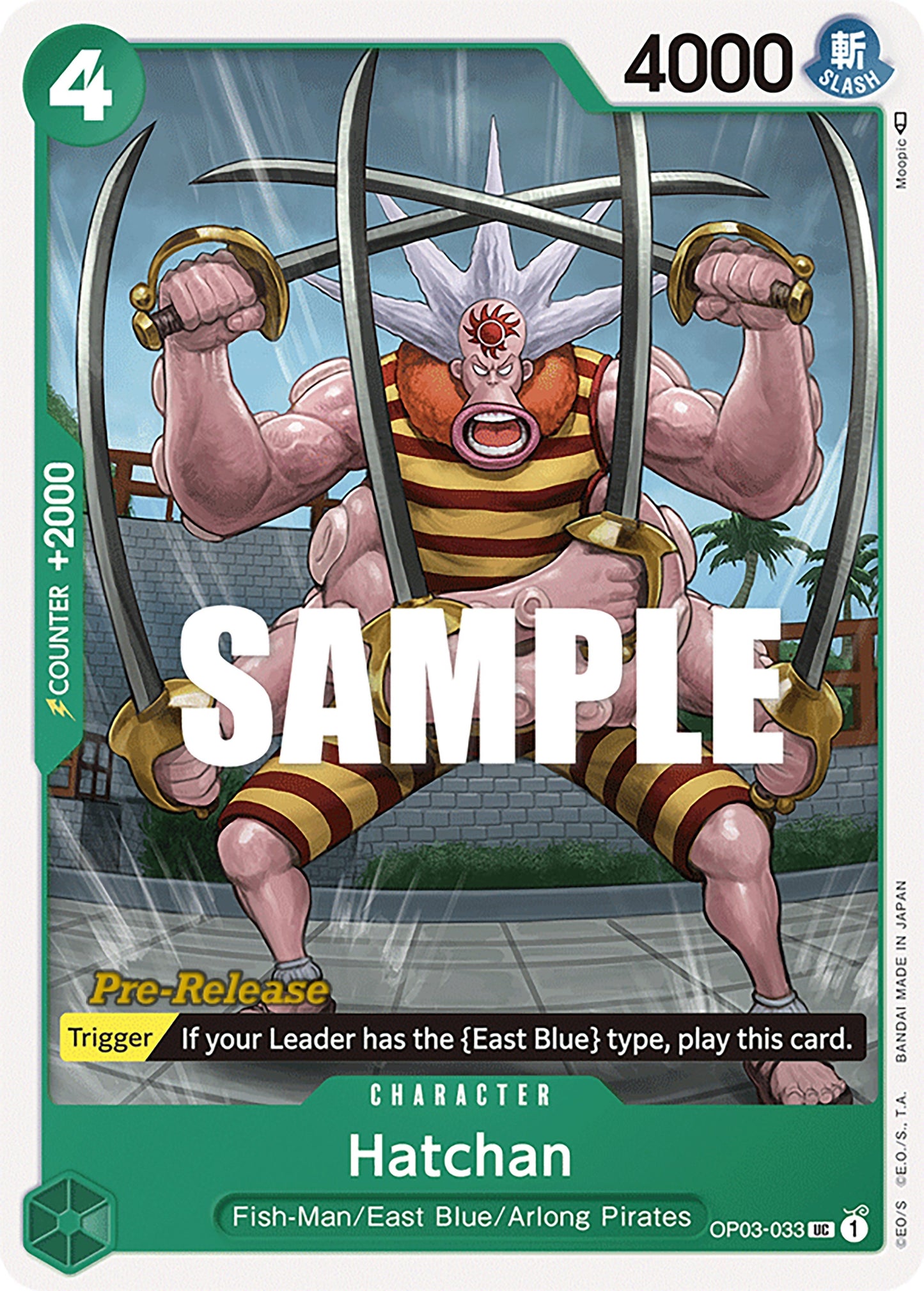 Image for Hatchan (OP03-033) - One Piece Card Game