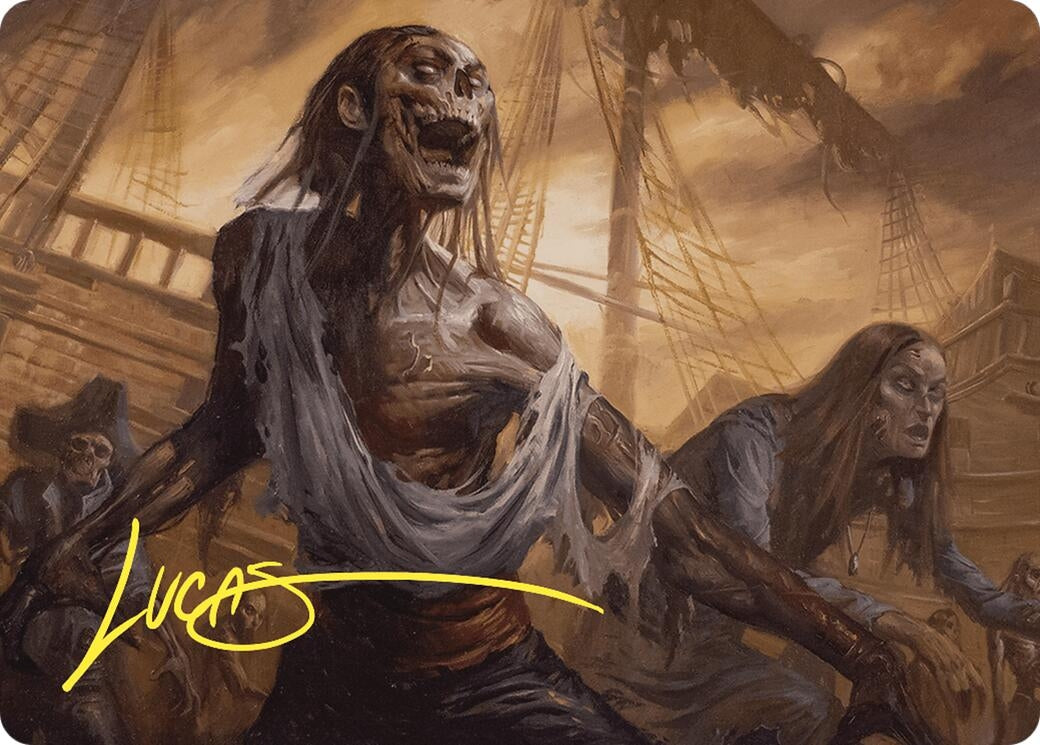 Image for Rise from the Tides Art Card (Gold-Stamped Signature) (11) - Magic: The Gathering