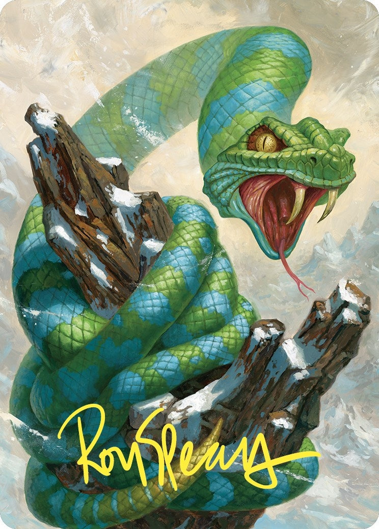 Image for Ohran Frostfang Art Card (Gold-Stamped Signature) (42) - Magic: The Gathering