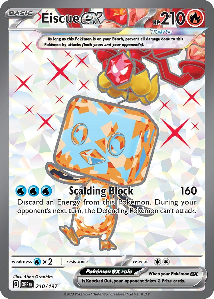 Image for Eiscue ex (210/197) (OBF) - Pokemon