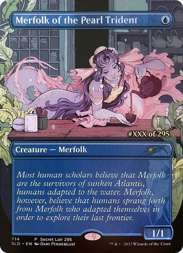 Image for Merfolk of the Pearl Trident (Serial Numbered) (714) (SLD) - Magic: The Gathering