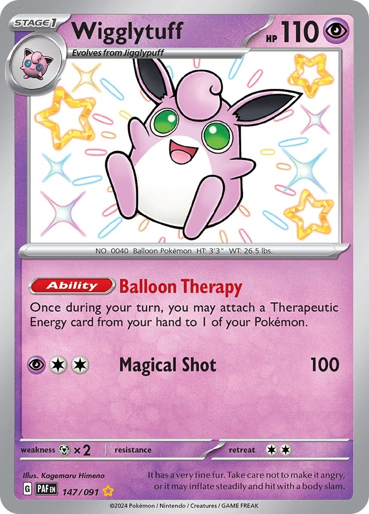 Image for Wigglytuff (147/091) (PAF) - Pokemon