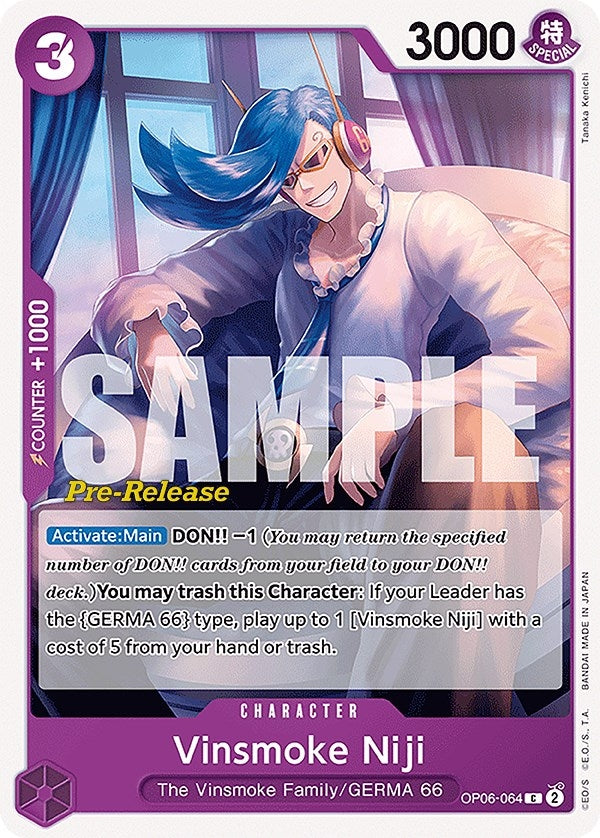 Image for Vinsmoke Niji (064) (OP06-064) (OP06 PRE) - One Piece Card Game