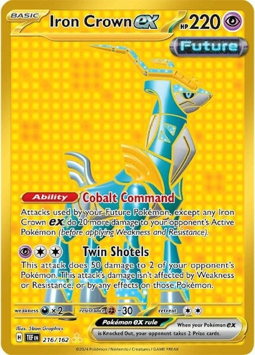 Image for Iron Crown ex (216/162) (TEF) - Pokemon