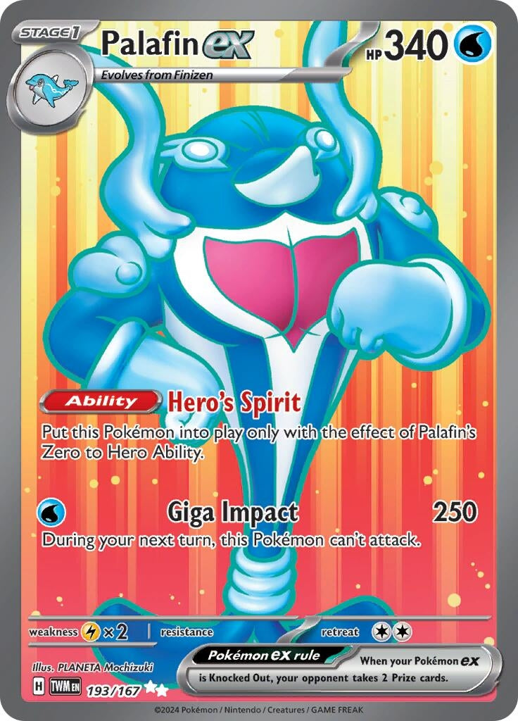 Image for Palafin ex (193/167) (TWM) - Pokemon