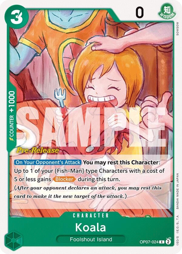 Image for Koala (OP07-024) - One Piece Card Game