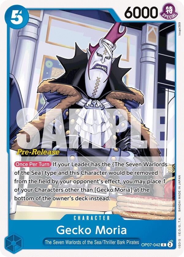 Image for Gecko Moria (042) (OP07-042) - One Piece Card Game