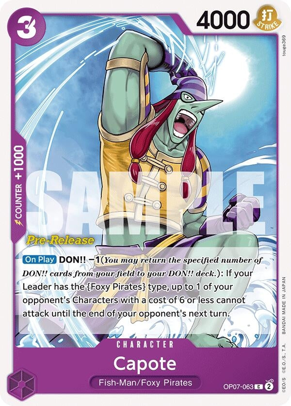 Image for Capote (OP07-063) - One Piece Card Game