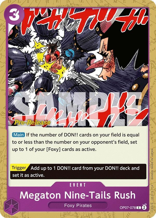 Image for Megaton Nine-Tails Rush (OP07-078) - One Piece Card Game