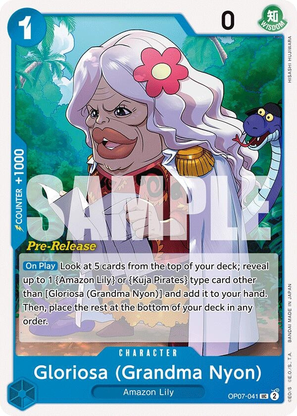 Image for Gloriosa (Grandma Nyon) (OP07-041) - One Piece Card Game