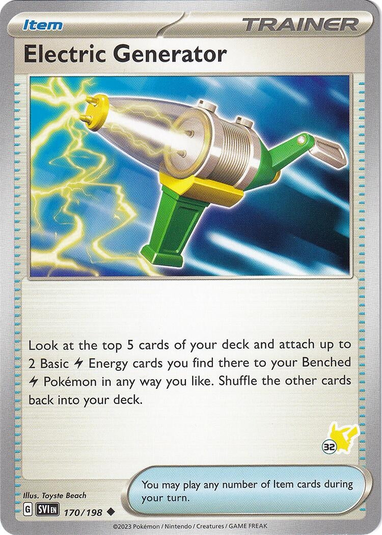 Image for Electric Generator - Pikachu 32 (170/198) (BA24) - Pokemon