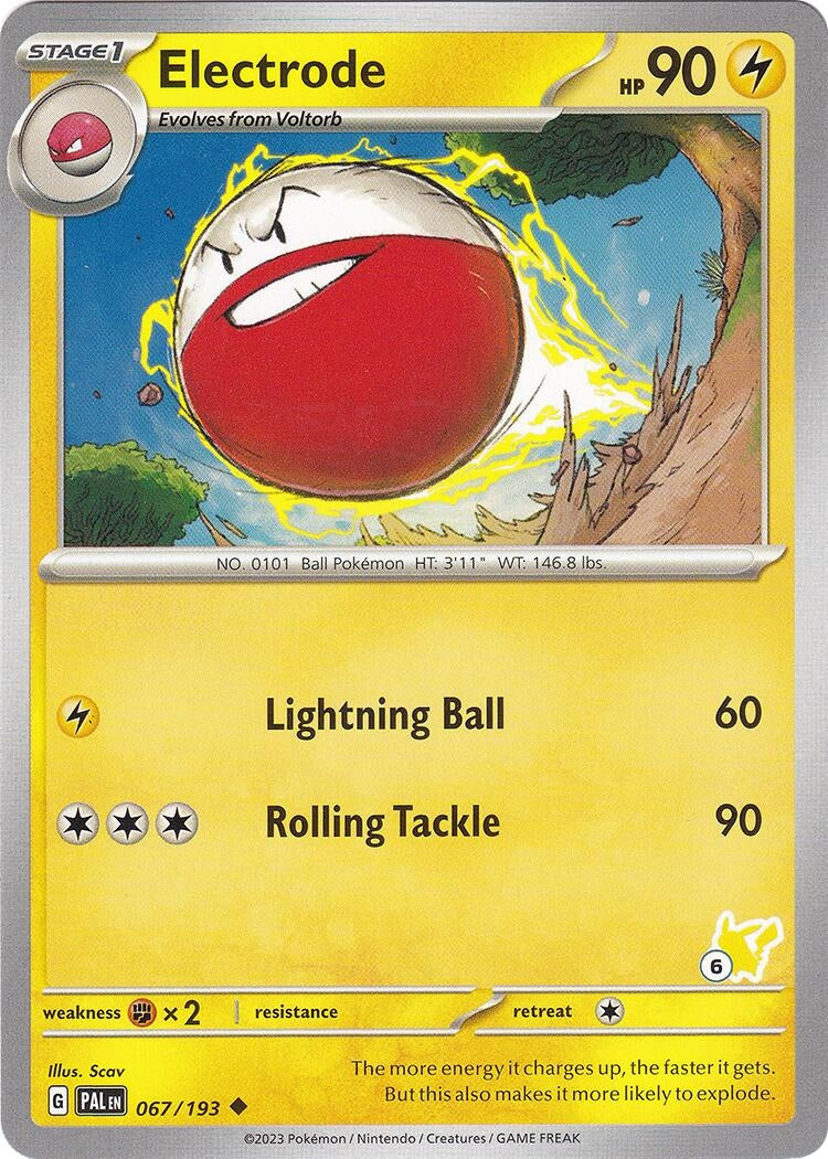 Image for Electrode - Pikachu 6 (067/193) (BA24) - Pokemon