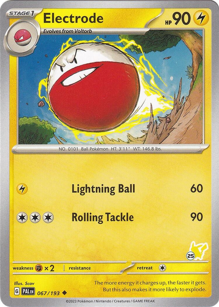 Image for Electrode - Pikachu 25 (067/193) (BA24) - Pokemon
