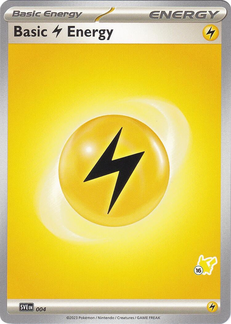 Image for Basic Lightning Energy - Pikachu 16 (004) (BA24) - Pokemon