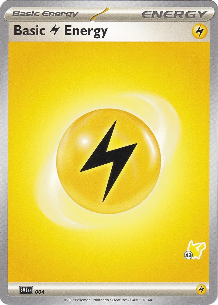 Image for Basic Lightning Energy - Pikachu 43 (004) (BA24) - Pokemon