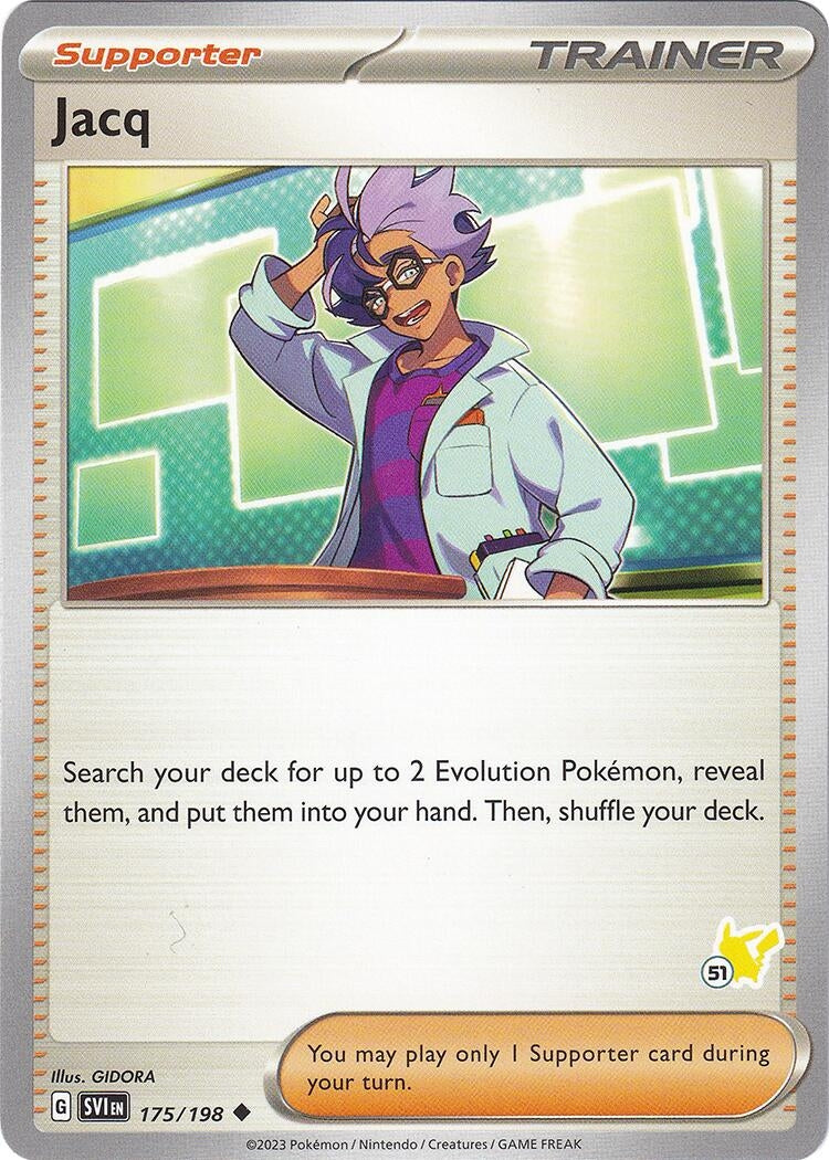 Image for Jacq - Pikachu 51 (175/198) (BA24) - Pokemon