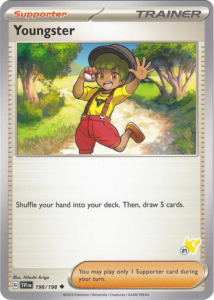 Image for Youngster - Pikachu 21 (198/198) (BA24) - Pokemon
