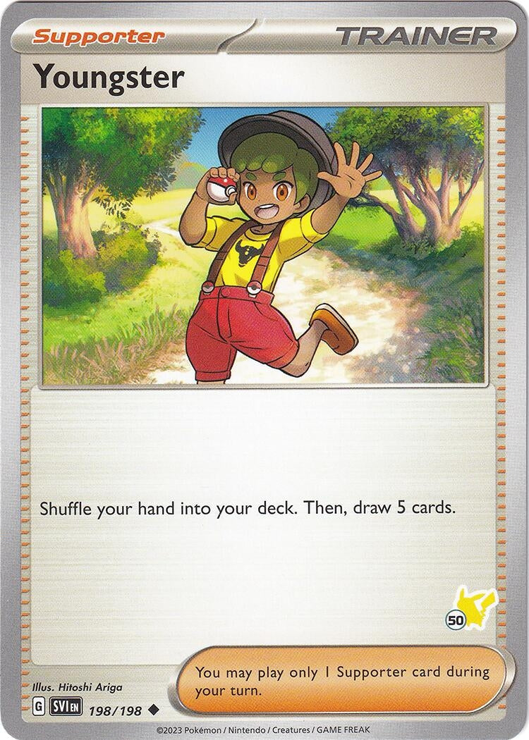 Image for Youngster - Pikachu 50 (198/198) (BA24) - Pokemon