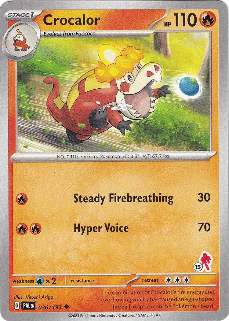Image for Crocalor - Armarouge 15 (036/193) (BA24) - Pokemon