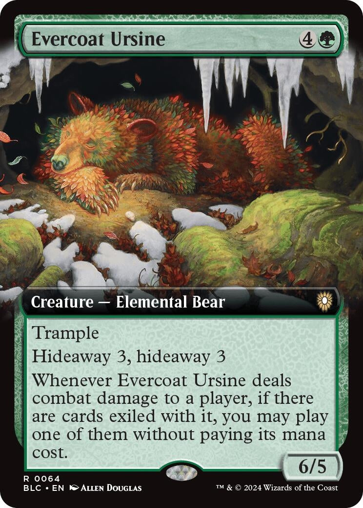 Image for Evercoat Ursine (Extended Art) (64) (BLC) - Magic: The Gathering